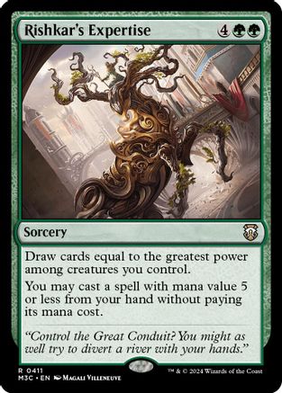 Rishkar's Expertise (Ripple Foil) (411) [Modern Horizons 3 Commander] foil - Deck Out Gaming