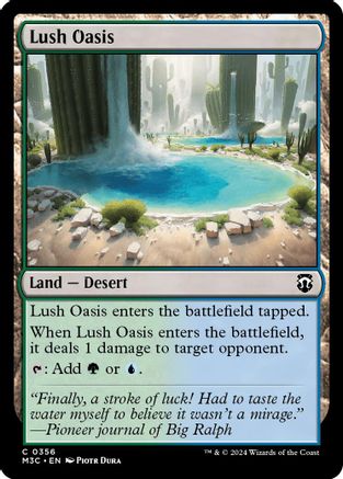 Lush Oasis (Ripple Foil) (356) [Modern Horizons 3 Commander] foil - Deck Out Gaming