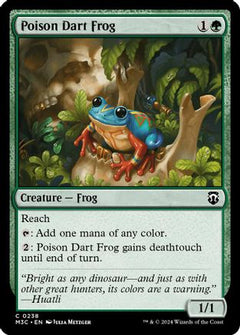Poison Dart Frog (Ripple Foil) (238) [Modern Horizons 3 Commander] foil - Deck Out Gaming