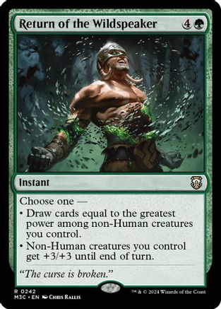 Return of the Wildspeaker (Ripple Foil) (242) [Modern Horizons 3 Commander] foil - Deck Out Gaming