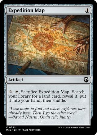 Expedition Map (Ripple Foil) (292) [Modern Horizons 3 Commander] foil - Deck Out Gaming