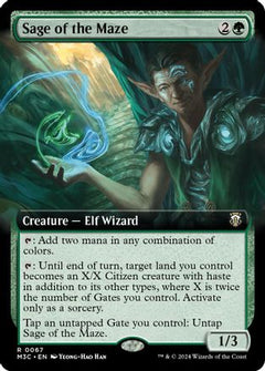 Sage of the Maze (Extended Art) (Ripple Foil) (67) [Modern Horizons 3 Commander] foil - Deck Out Gaming