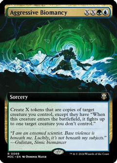 Aggressive Biomancy (Extended Art) (Ripple Foil) (69) [Modern Horizons 3 Commander] foil - Deck Out Gaming