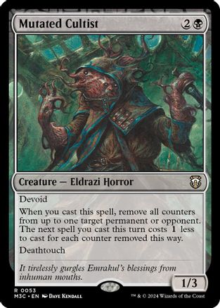 Mutated Cultist (Ripple Foil) (53) [Modern Horizons 3 Commander] foil - Deck Out Gaming