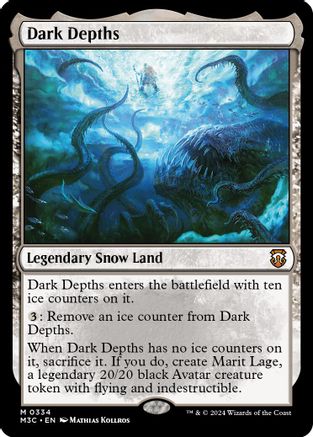 Dark Depths (Ripple Foil) (334) [Modern Horizons 3 Commander] foil - Deck Out Gaming