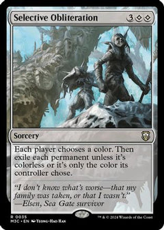 Selective Obliteration (Ripple Foil) (35) [Modern Horizons 3 Commander] foil - Deck Out Gaming