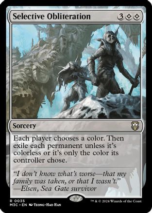 Selective Obliteration (Ripple Foil) (35) [Modern Horizons 3 Commander] foil - Deck Out Gaming