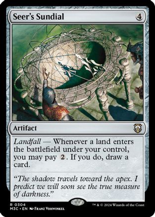 Seer's Sundial (Ripple Foil) (304) [Modern Horizons 3 Commander] foil - Deck Out Gaming