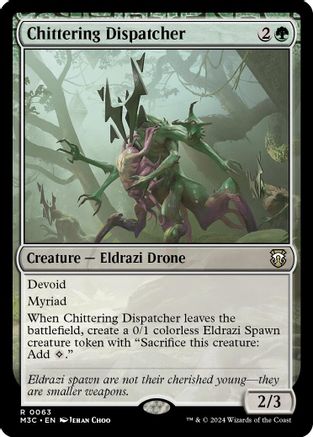 Chittering Dispatcher (Ripple Foil) (63) [Modern Horizons 3 Commander] foil - Deck Out Gaming