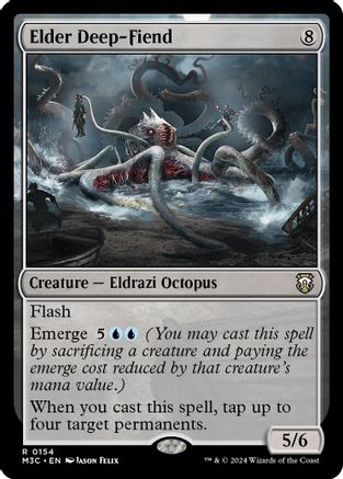 Elder Deep-Fiend (Ripple Foil) (154) [Modern Horizons 3 Commander] foil - Deck Out Gaming
