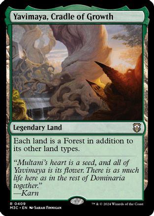 Yavimaya, Cradle of Growth (Ripple Foil) (409) [Modern Horizons 3 Commander] foil - Deck Out Gaming