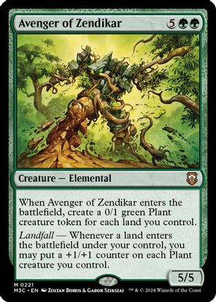 Avenger of Zendikar (Ripple Foil) (221) [Modern Horizons 3 Commander] foil - Deck Out Gaming