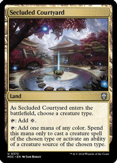 Secluded Courtyard (Ripple Foil) (372) [Modern Horizons 3 Commander] foil - Deck Out Gaming