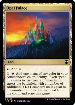 Opal Palace (Ripple Foil) (361) [Modern Horizons 3 Commander] foil - Deck Out Gaming