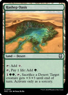 Hashep Oasis (Ripple Foil) (347) [Modern Horizons 3 Commander] foil - Deck Out Gaming