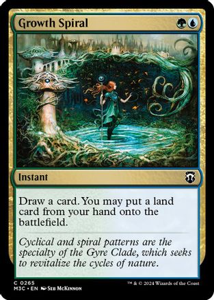 Growth Spiral (Ripple Foil) (265) [Modern Horizons 3 Commander] foil - Deck Out Gaming