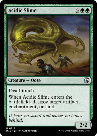 Acidic Slime (Ripple Foil) (218) [Modern Horizons 3 Commander] foil - Deck Out Gaming