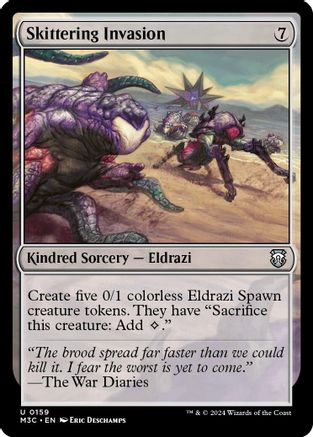 Skittering Invasion (Ripple Foil) (159) [Modern Horizons 3 Commander] foil - Deck Out Gaming