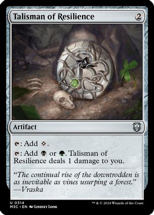 Talisman of Resilience (Ripple Foil) (314) [Modern Horizons 3 Commander] foil - Deck Out Gaming