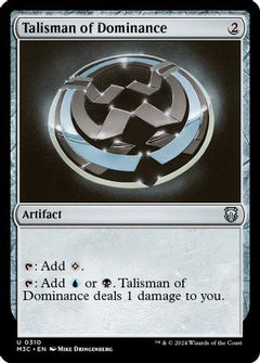Talisman of Dominance (Ripple Foil) (310) [Modern Horizons 3 Commander] foil - Deck Out Gaming