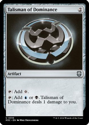 Talisman of Dominance (Ripple Foil) (310) [Modern Horizons 3 Commander] foil - Deck Out Gaming