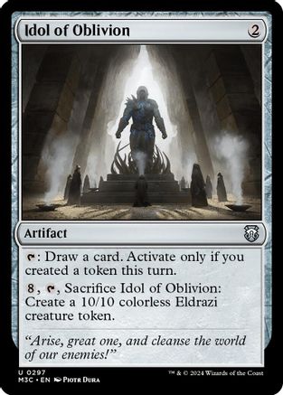 Idol of Oblivion (Ripple Foil) (297) [Modern Horizons 3 Commander] foil - Deck Out Gaming