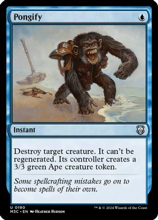 Pongify (Ripple Foil) (190) [Modern Horizons 3 Commander] foil - Deck Out Gaming