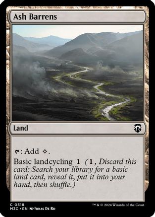 Ash Barrens (Ripple Foil) (318) [Modern Horizons 3 Commander] foil - Deck Out Gaming