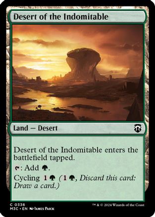 Desert of the Indomitable (Ripple Foil) (336) [Modern Horizons 3 Commander] foil - Deck Out Gaming