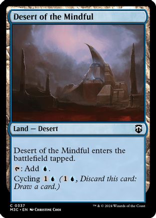 Desert of the Mindful (Ripple Foil) (337) [Modern Horizons 3 Commander] foil - Deck Out Gaming