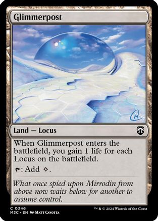 Glimmerpost (Ripple Foil) (346) [Modern Horizons 3 Commander] foil - Deck Out Gaming