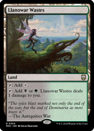 Llanowar Wastes (Ripple Foil) (354) [Modern Horizons 3 Commander] foil - Deck Out Gaming