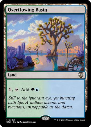 Overflowing Basin (Ripple Foil) (362) [Modern Horizons 3 Commander] foil - Deck Out Gaming