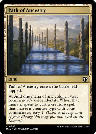 Path of Ancestry (Ripple Foil) (363) [Modern Horizons 3 Commander] foil - Deck Out Gaming