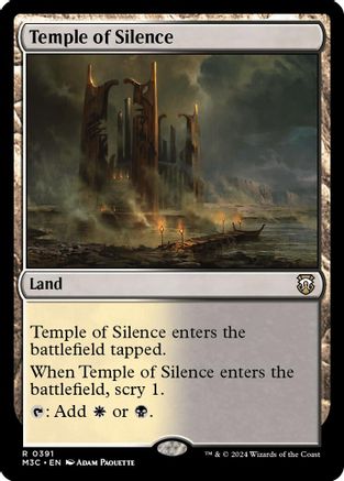 Temple of Silence (Ripple Foil) (391) [Modern Horizons 3 Commander] foil - Deck Out Gaming