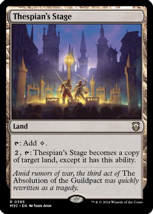 Thespian's Stage (Ripple Foil) (395) [Modern Horizons 3 Commander] foil - Deck Out Gaming