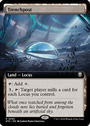 Trenchpost (Extended Art) (Ripple Foil) (83) [Modern Horizons 3 Commander] foil - Deck Out Gaming