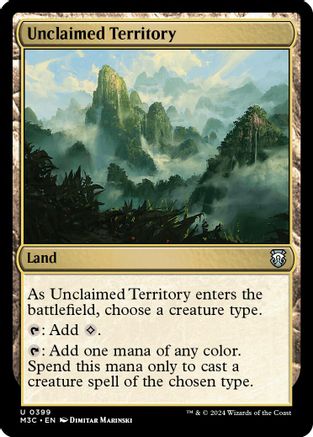 Unclaimed Territory (Ripple Foil) (399) [Modern Horizons 3 Commander] foil - Deck Out Gaming