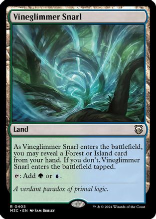 Vineglimmer Snarl (Ripple Foil) (405) [Modern Horizons 3 Commander] foil - Deck Out Gaming