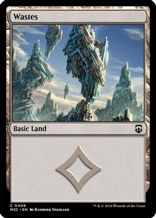 Wastes (Ripple Foil) (408) [Modern Horizons 3 Commander] foil - Deck Out Gaming