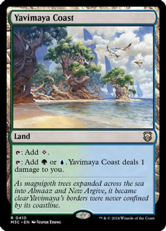 Yavimaya Coast (Ripple Foil) (410) [Modern Horizons 3 Commander] foil - Deck Out Gaming