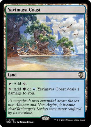 Yavimaya Coast (Ripple Foil) (410) [Modern Horizons 3 Commander] foil - Deck Out Gaming