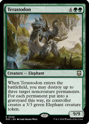 Terastodon (Ripple Foil) (249) [Modern Horizons 3 Commander] foil - Deck Out Gaming