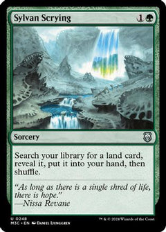 Sylvan Scrying (Ripple Foil) (248) [Modern Horizons 3 Commander] foil - Deck Out Gaming