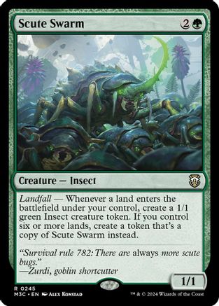 Scute Swarm (Ripple Foil) (245) [Modern Horizons 3 Commander] foil - Deck Out Gaming