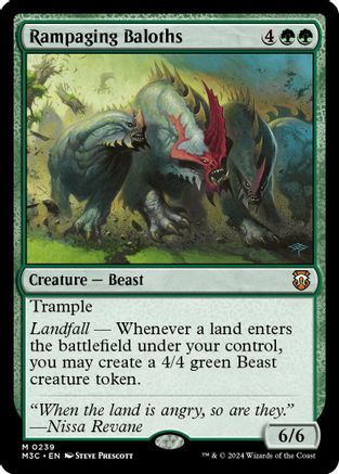Rampaging Baloths (Ripple Foil) (239) [Modern Horizons 3 Commander] foil - Deck Out Gaming