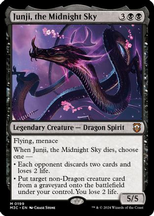 Junji, the Midnight Sky (Ripple Foil) (199) [Modern Horizons 3 Commander] foil - Deck Out Gaming