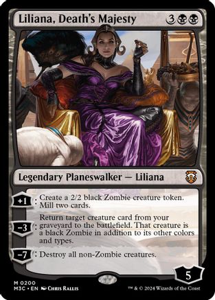 Liliana, Death's Majesty (Ripple Foil) (200) [Modern Horizons 3 Commander] foil - Deck Out Gaming