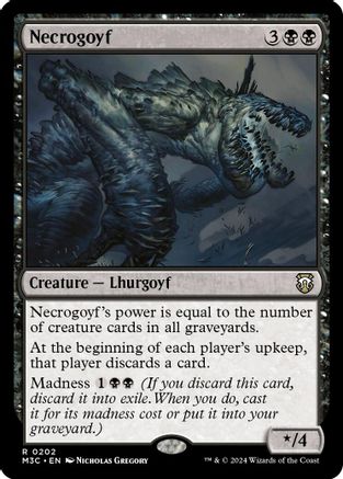 Necrogoyf (Ripple Foil) (202) [Modern Horizons 3 Commander] foil - Deck Out Gaming