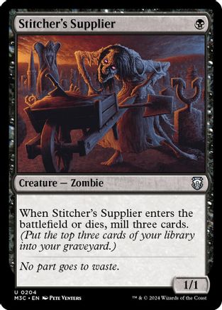 Stitcher's Supplier (Ripple Foil) (204) [Modern Horizons 3 Commander] foil - Deck Out Gaming